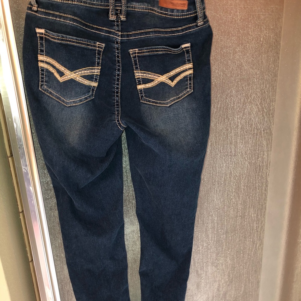 high rise denim wallflower skinny jeans